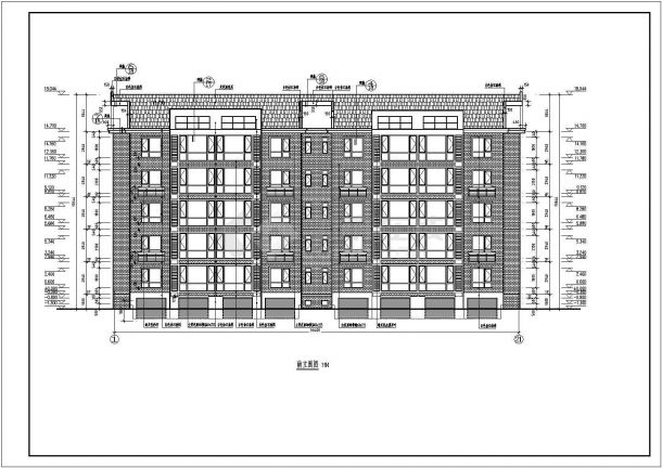 经济美观的高层住宅cad施工图-图一