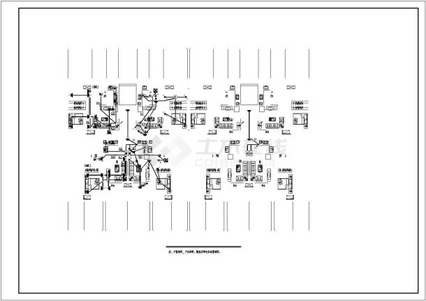 多层住宅楼电气剖面CAD参考图-图一