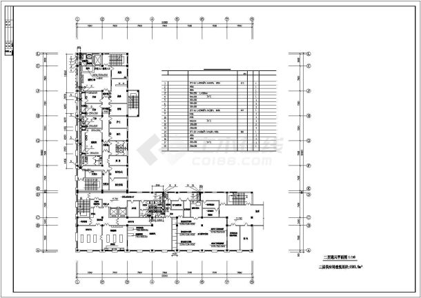 一北方城市医院楼层采暖设备图-图一