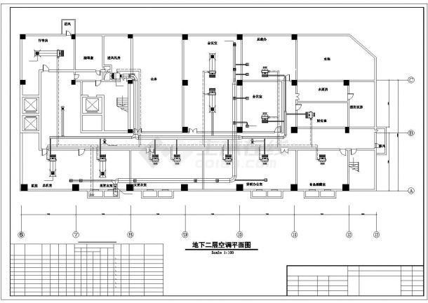 广州某酒店中央空调及热水工程施工图-图一