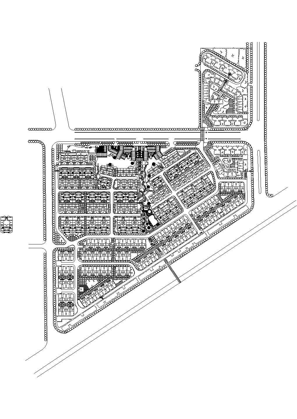 某地高档住宅小区规划设计cad施工图