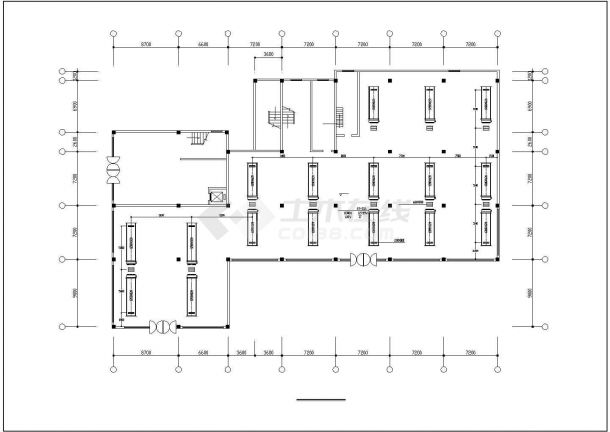 长春市小商场空调及消防剖面CAD参考图-图二