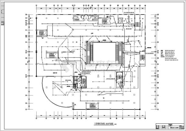 高层商场综合楼电气全套施工图-图二