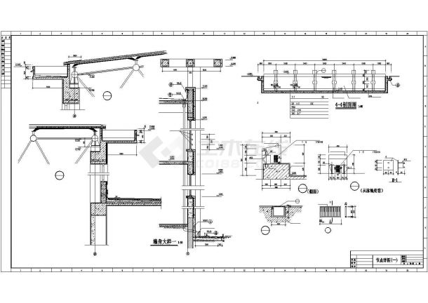某大型体育馆建筑设计施工CAD布置图-图二