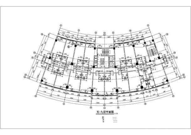 山东某地区娱乐城大厦施工规划CAD参考图-图二