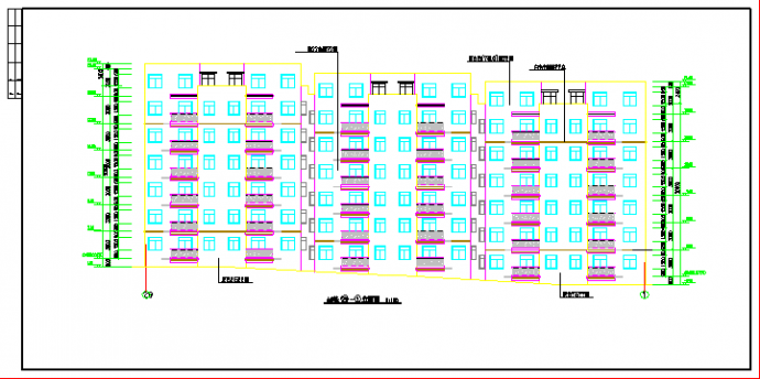 某小区住宅楼建筑设计CAD方案图_图1
