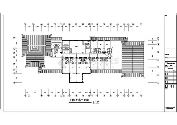 某五星宾馆全套电气设计cad施工图-图二