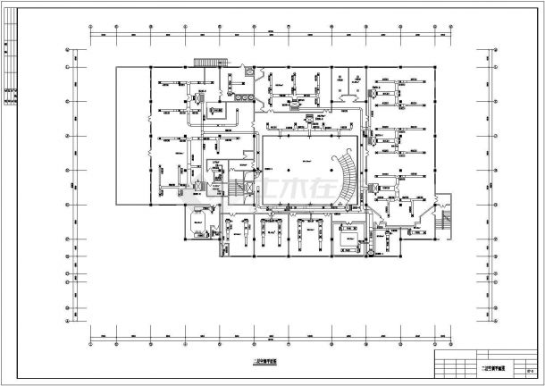 某市俱乐部中央空调CAD规划详图-图二