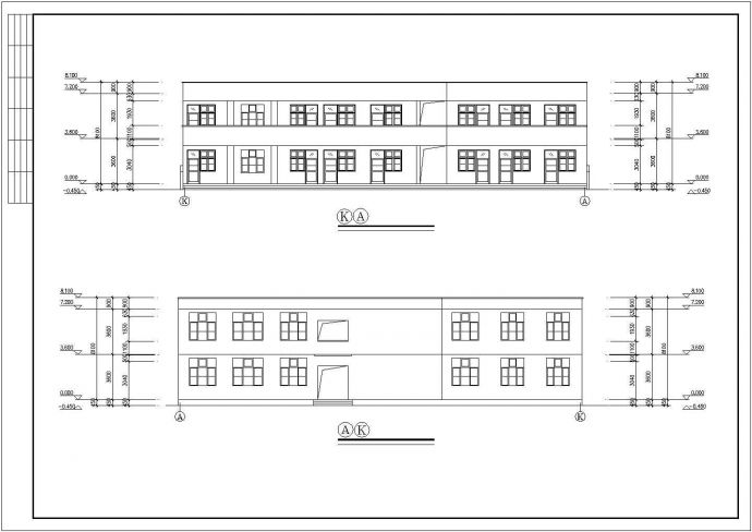 某地区某小学建筑施工图（共7张）_图1