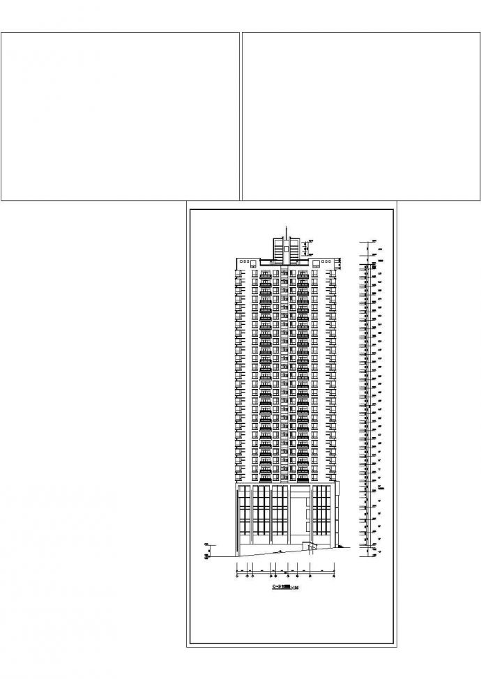 某高层建筑施工平立剖面图（全套）_图1