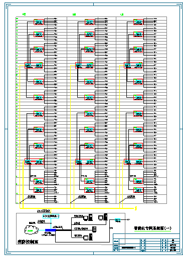 深圳龙岗某旧改项目智能化专网系统图-图一