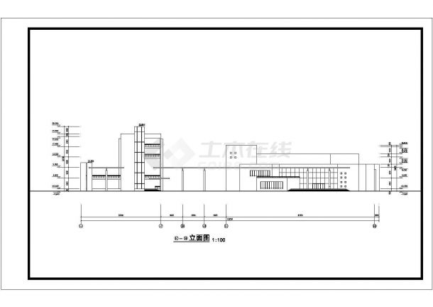 教学楼与报告厅方案设计图-图一