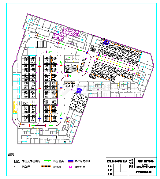 北京国美第一城停车场规划图-图一