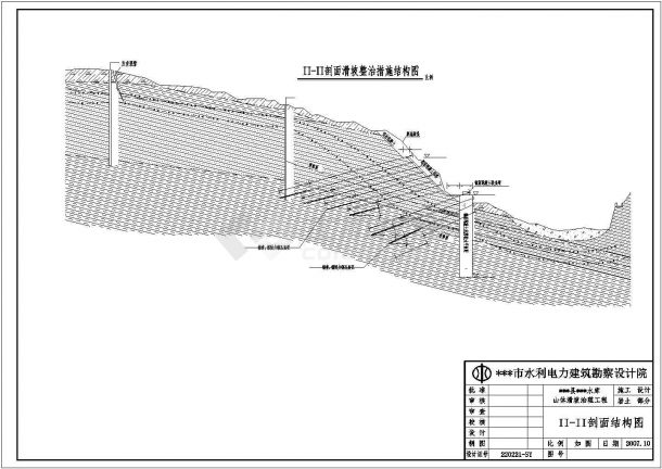 技术施工阶段某水库滑坡治理处理措施图-图二