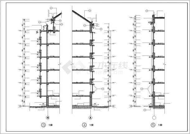 某居住区31栋住宅楼建筑施工设计图-图二