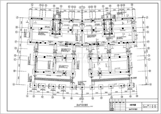 郑州市六层底框结构住宅楼结构施工图-图二