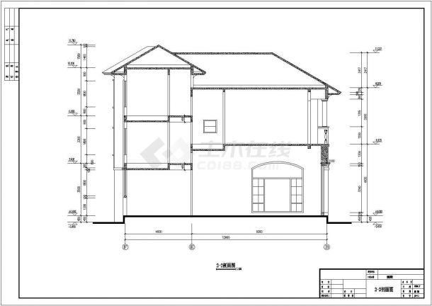 某地三层异形框架结构别墅建筑设计方案图-图二