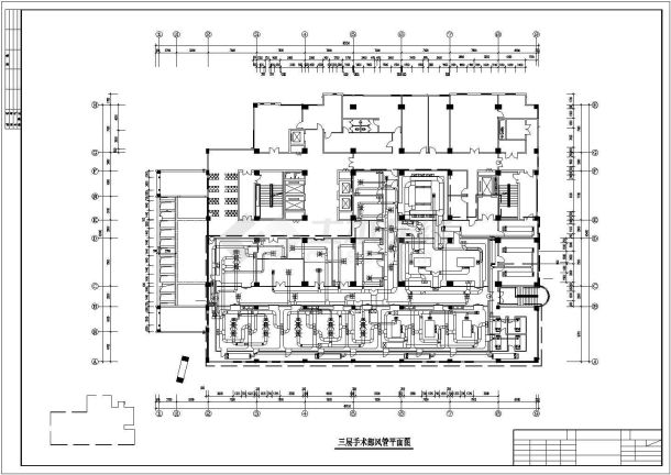 某医院手术部空调CAD示意图-图一