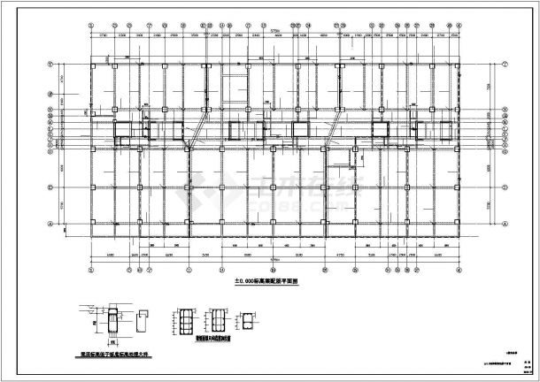平昌县某18层商住楼结构设计图-图二