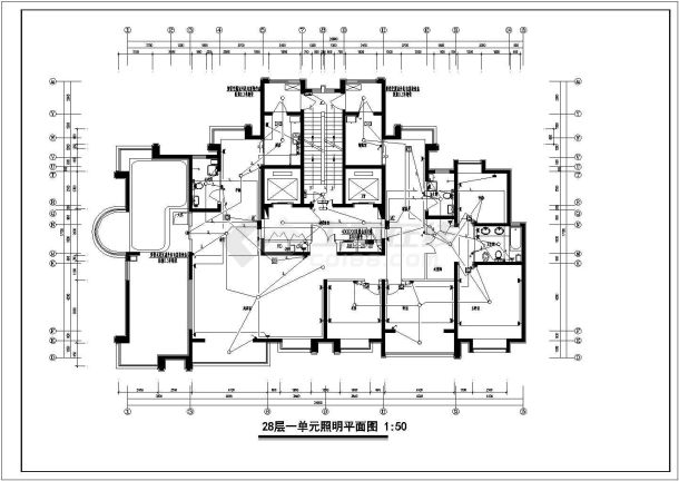 某住房小区电气接地详图-图一