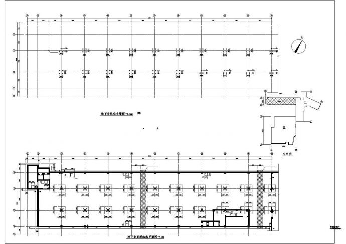某地下室人防结构CAD规划参考图_图1