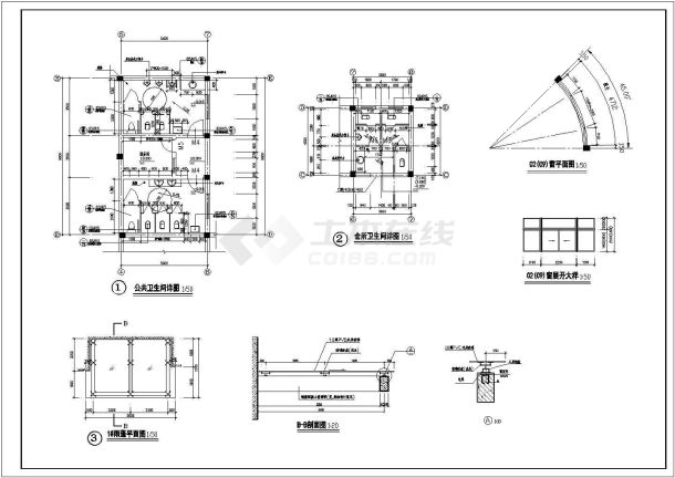 某地区全套会所建筑图（含建筑说明）-图二