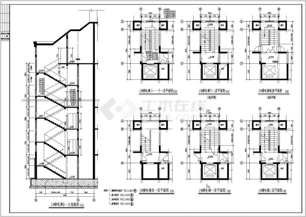帕拉帝奥小高层住宅楼建筑施工设计CAD图纸-图一