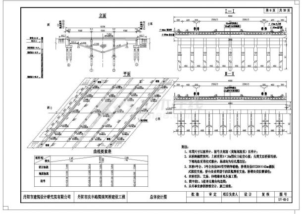 丹阳市庆丰路道路桥梁全套设计图纸-图二