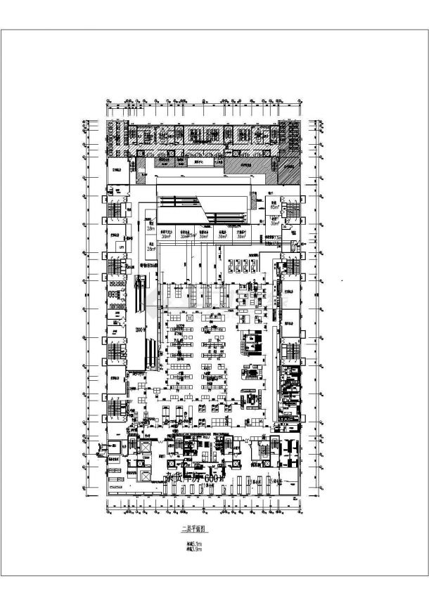 某地商场平面建筑图（共4张）-图二
