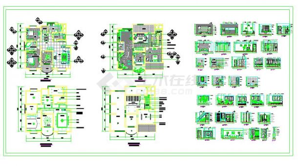 商场经典装修设计cad施工图-图一