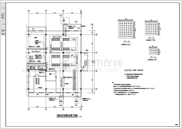 某4台变压器的10kv配电室电气设计施工图-图二