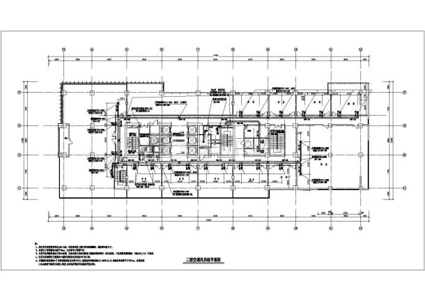 某大厦办公楼空调通风系统CAD图-图二