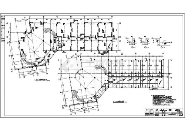某地区工业园六层装配车间结构施工图-图二