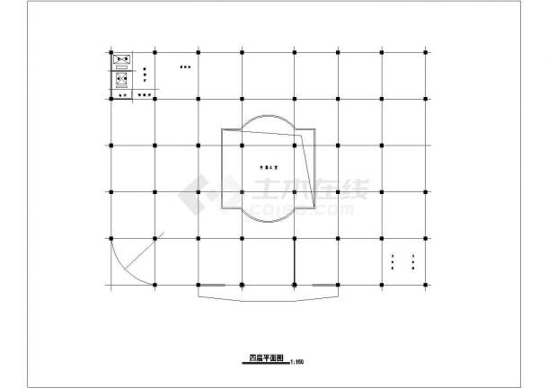 某地商场建筑设计方案图（共5张）-图二