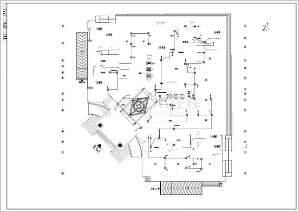 [河南]27层商业大厦全套电气施工图纸-图一