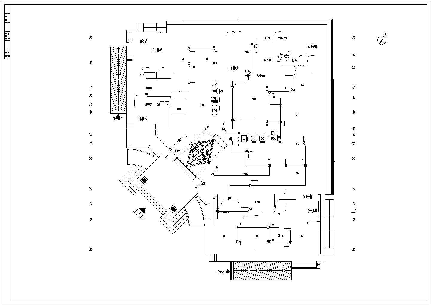 [河南]27层商业大厦全套电气施工图纸