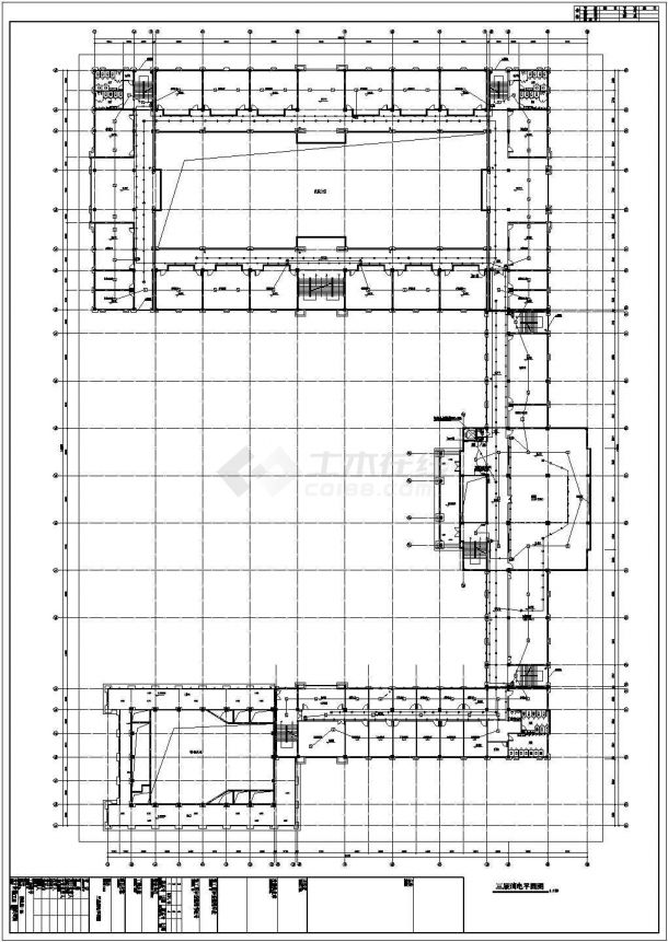 [杭州]小学教学楼及食堂全套电气施工图纸-图二