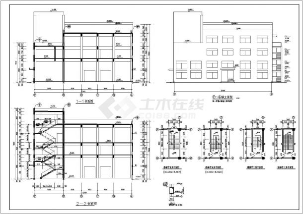 某工厂两层框架结构厂房建筑设计施工图-图二