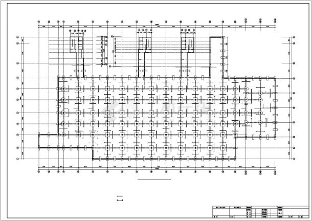某框剪车库建筑结构施工图（共11张）-图一