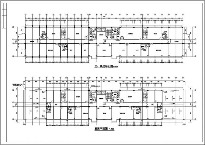 整层办公楼建筑设计方案建筑图纸_图1