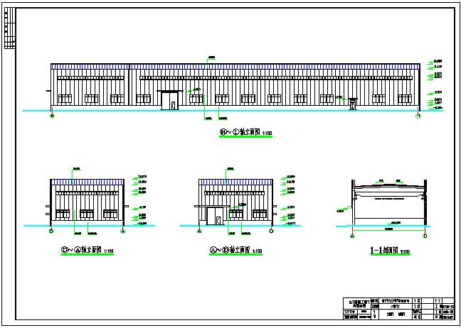 新技术钢结构厂房设计图纸_图1