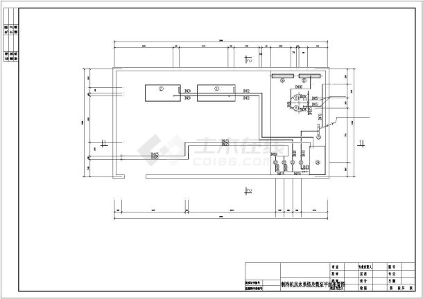 某食品冷库氨制冷系统施工图-图一