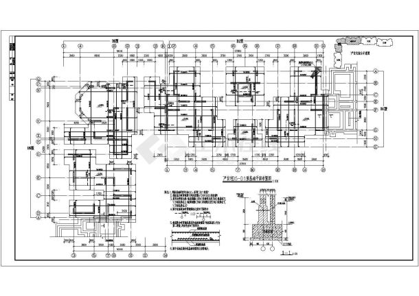 某小高层剪力墙住宅楼结构施工设计图纸-图一