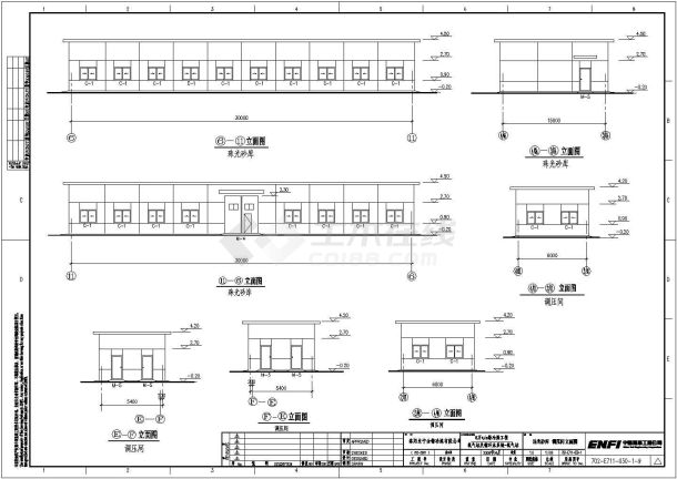 某铅冶炼公司单层厂房建筑设计施工图-图一