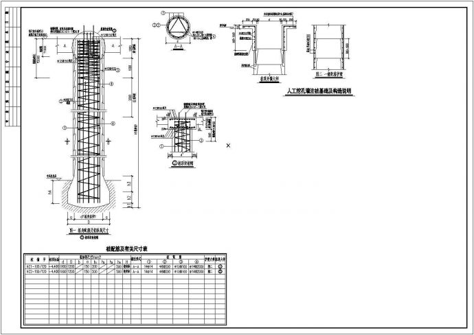 平面底框结构施工设计CAD参考图纸_图1
