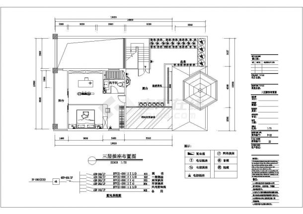 广东三层框架结构别墅室内装修设计施工图-图二