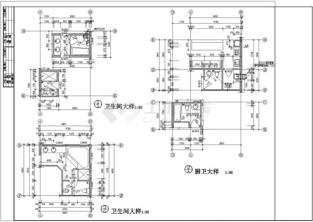 重庆某两层带地下室别墅建筑设计施工图-图二