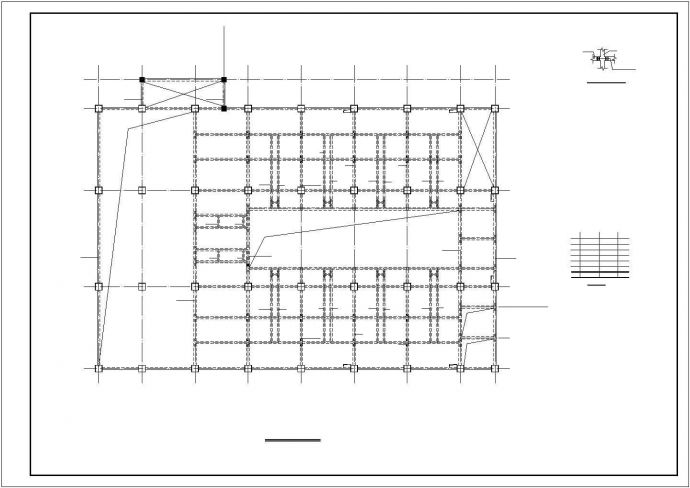 某6层框架纺织车间结构设计图_图1