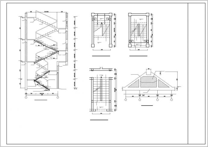 某地民居屋顶底框结构规划参考图_图1