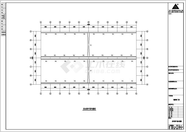 某地区钢结构建筑图（含设计说明）-图一